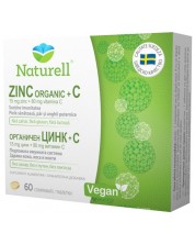 Zinc Organic + C, 60 таблетки, Naturell -1