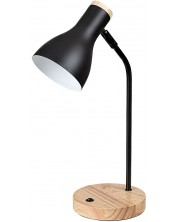 Настолна лампа Rabalux - Ferb 74002, E 14, 1 x 25 W, черен мат -1