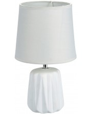 Настолна лампа ADS - керамична, бяла -1