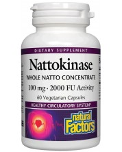 Nattokinase, 100 mg, 60 капсули, Natural Factors
