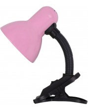 Настолна лампа с щипка Omnia - Kara, IP20, Е27, 40 W, розова