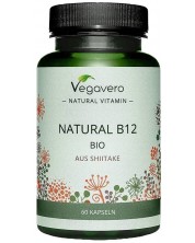 Natural B12 Bio aus Shiitake, 60 капсули, Vegavero -1