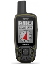 Навигация Garmin - GPSMAP 65s, 2.6'', 16GB, черна/зелена