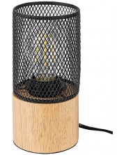 Настолна лампа Rabalux - Callum 74040, E27, 1 x 25 W, кафява-черна