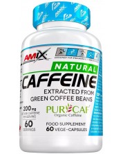 Natural Caffeine PurCaf, 60 веге капсули, Amix -1