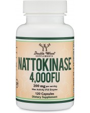 Nattokinase, 120 капсули, Double Wood -1
