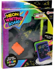 Неонова светеща дъска Toi Toys - С маркер и гъба -1