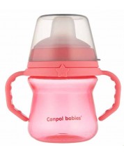 Неразливаща се чаша Canpol - 150  ml, розова -1