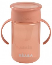 Неразливаща чаша Beaba - 360°, розова, 340 ml -1