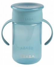 Неразливаща чаша Beaba - 360°, синя, 340 ml