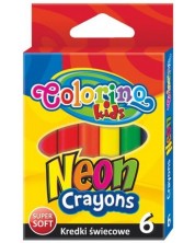 Неонови пастели Colorino Kids - 6 цвята -1