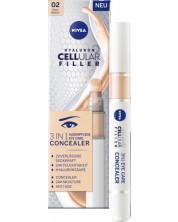 Nivea Cellular Околоочен крем-коректор против бръчки, 02 Среден тон, 4 ml -1