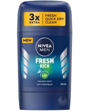 Nivea Men Стик против изпотяване Fresh Kick, 50 ml -1