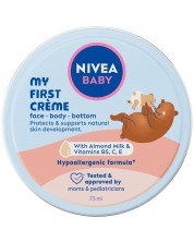 Nivea Baby Бебешки крем за лице и тяло My First Creme, 75 ml -1