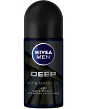 Nivea Men Рол-он против изпотяване Deep, 50 ml -1