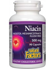 Niacin Inositol Hexanicotinate, 90 капсули, Natural Factors -1