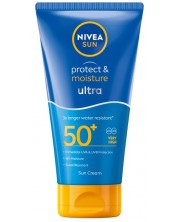 Nivea Sun Слънцезащитен лосион Protect & Moisture Ultra, SPF 50+, 150 ml -1