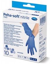 Peha-soft nitrile fino Нитрилни ръкавици, размер L, 10 броя, Hartmann