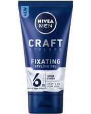 Nivea Men Гел за коса с мокър ефект Craft Stylers, 150 ml -1