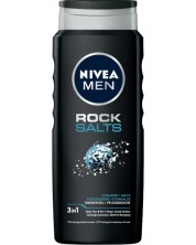 Nivea Men Душ гел Rock Salts, 3 в 1, 500 ml -1