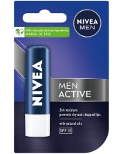 Nivea Men Балсам за устни Active Care, 4.8 g