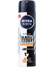 Nivea Men Спрей дезодорант Black & White, Ultimate Impact, 150 ml -1