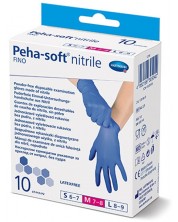Peha-soft nitrile fino Нитрилни ръкавици, размер М, 10 броя, Hartmann