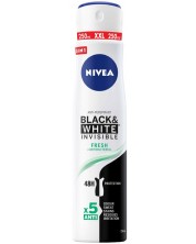 Nivea Спрей дезодорант Black & White, Fresh, 250 ml