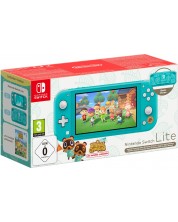 Nintendo Switch Lite - Turquoise, Animal Crossing: New Horizons Bundle - Timmy & Tommy Aloha Edition -1