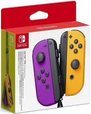 Nintendo Switch Joy-Con (комплект контролери) лилаво/оранжево -1