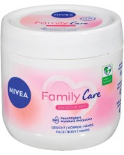 Nivea Успокояващ крем за лице и тяло Family Care, 450 ml