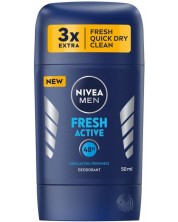 Nivea Men Стик против изпотяване Fresh Active, 50 ml