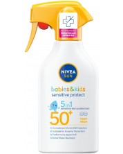 Nivea Sun Детски спрей помпа Sensitive, SPF 50, 270 ml -1