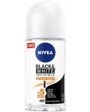 Nivea Рол-он против изпотяване Black & White, Ultimate Impact, 50 ml