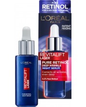 L'Oréal Revitalift Нощен серум за лице Laser, Retinol, 30 ml -1