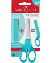 Ножица Faber-Castell Grip - Тюркоаз