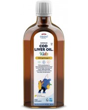 Norwegian Cod Liver Oil Kids, 500 mg, лимон, 250 ml, Osavi