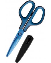 Ножица Plus Premium Titan - Синя, 17.5 cm -1