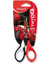 Ножици Maped - Tatoo Inovation, 13 cm, червена -1