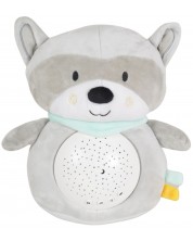 Нощна лампа и прожектор Moni Toys - Snuggly, Raccoon -1