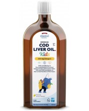 Norwegian Cod Liver Oil Kids, 500 mg, лимон, 500 ml, Osavi