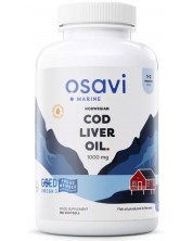 Norwegian Cod Liver Oil, 1000 mg, lemon, 180 гел капсули, Osavi