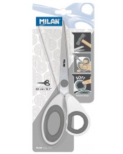 Ножица Milan - Soft, 22 cm, бяла -1