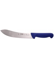 Нож за дране JMB - H2-grip, извит, твърдо острие, 17.5 cm, син -1