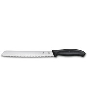 Нож за хляб с назъбено острие Victorinox - Swiss Classic, 21 cm, черен -1