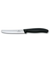 Нож за домати Victorinox - Swiss Classic, 11 cm, черен -1