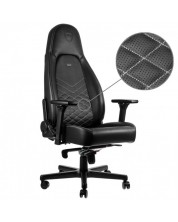 Гейминг стол noblechairs - ICON, черен/бял -1