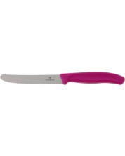 Нож за домати Victorinox - Swiss Classic, 11 cm, розов -1