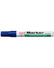 Перманентен маркер Uniball на маслена основа – Син