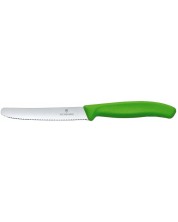 Нож за домати Victorinox - Swiss Classic, 11 cm, зелен -1